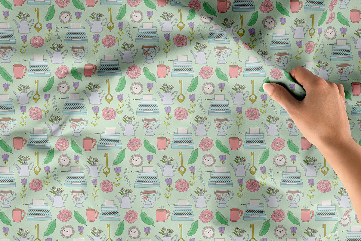 Vintage doodle bundle. Patterns+, a Pattern Graphic by Sentimental postman (Photo 11 of 18)