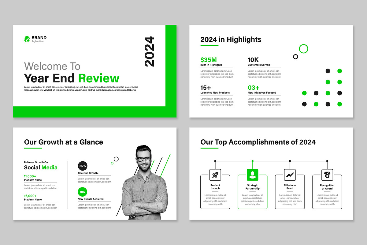Year-End Review Presentation (PPT), a Presentation Template by Mighty-Slide (Photo 2 of 6)