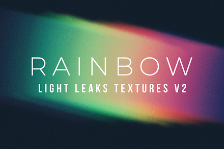Rainbow Light Leaks Vol. 02, a Texture Graphic by Creative Supplies Co.