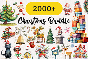 Ultimate Christmas Clipart Bundle