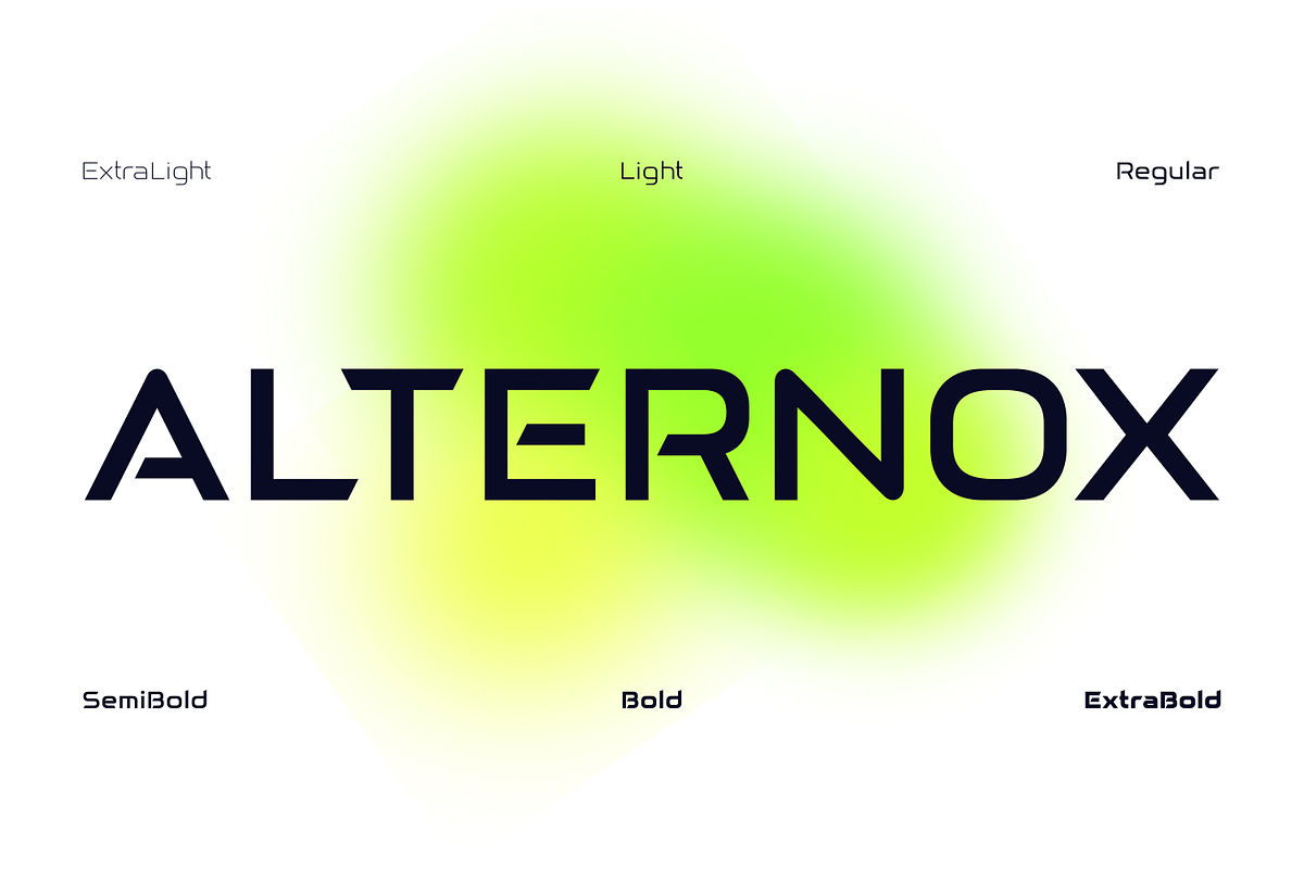 Alternox Fonts Famliy, a Sans Serif Font by Asenbayu (Photo 1 of 14)
