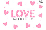 Valentine Heart Decor Font, a Sans Serif Font by LivelyAutumn11.11 (Thumbnail 1 of 3)