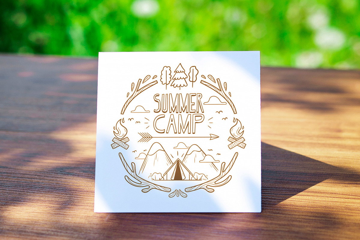 Square Card Mockup Outdoor, a Mockup by ItemBridge (Photo 2 of 2)