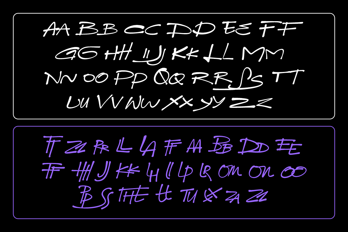 Vallothe - Handwritten Display Font, a Handwritten Font by Sronstudio (Photo 2 of 6)
