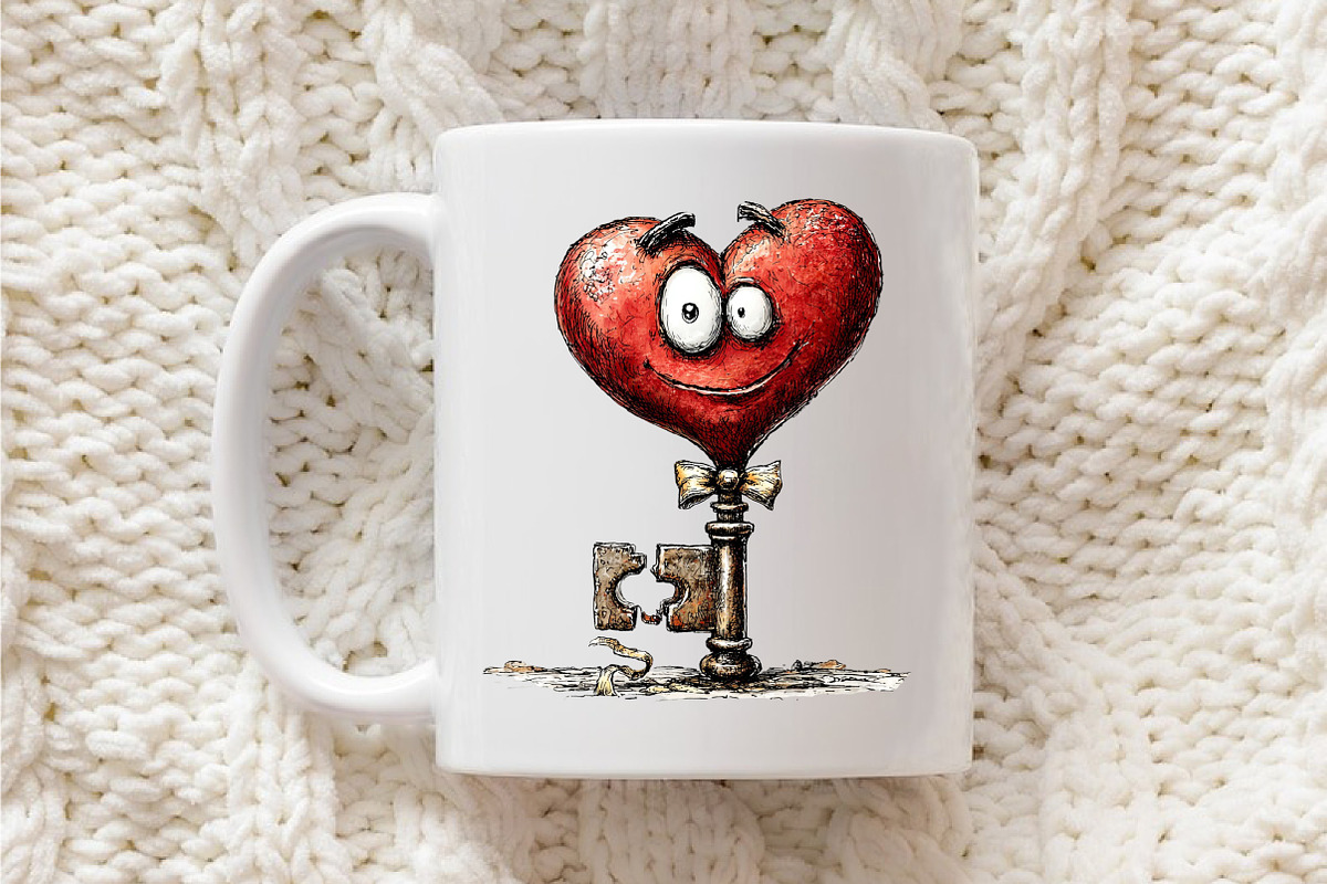 Quirky Valentine's Day Clipart, an Illustration by OK Design (Photo 5 of 6)