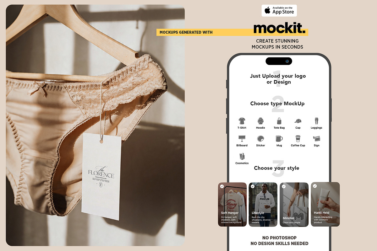 Lingerie Branding Mockups, an Apparel Mockup by Dikarte.Store (Photo 9 of 9)