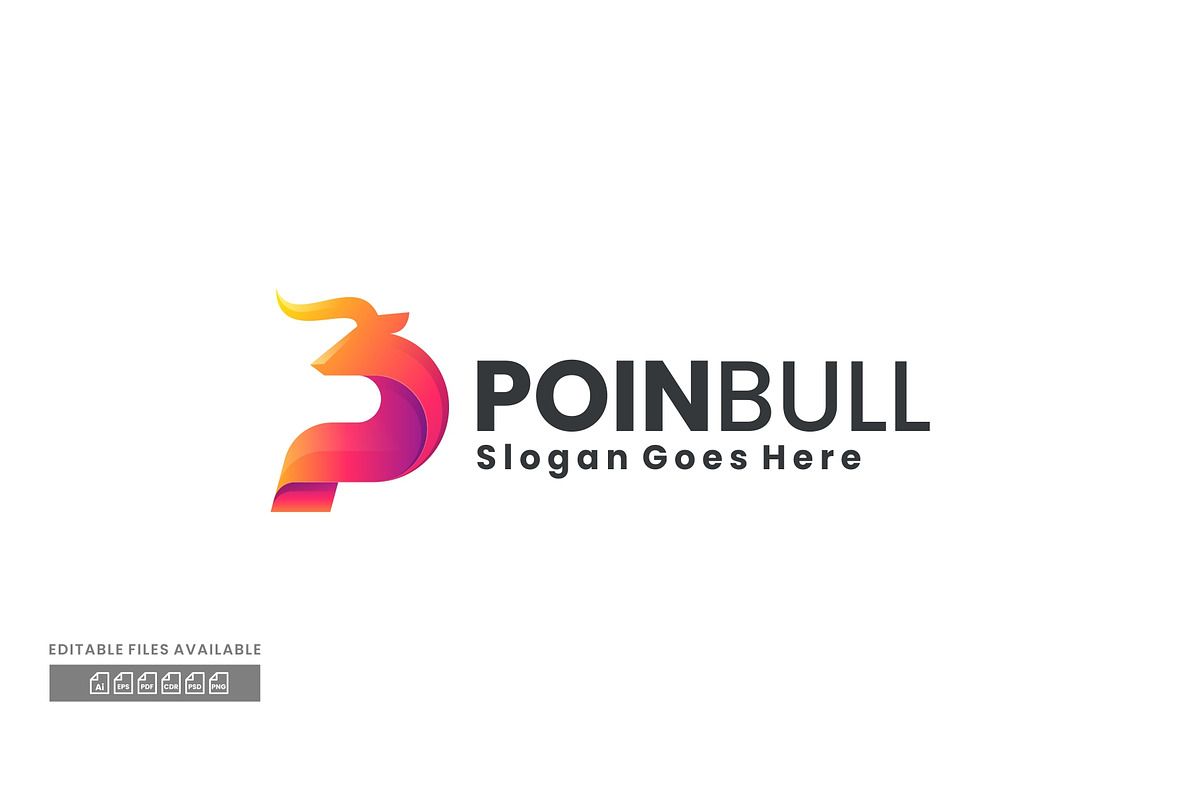 Bull Gradient Colorful Logo, a Branding & Logo Template by ivan_artnivora