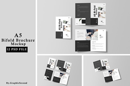 A5 Bifold Brochure Mockup