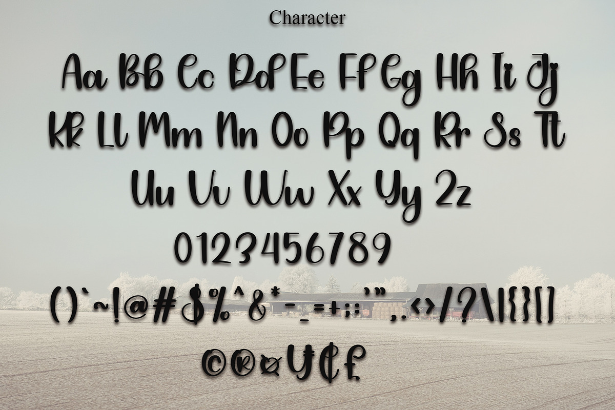FARMHOUSE, a Handwritten Font by InermediaSTUDIO (Photo 3 of 6)