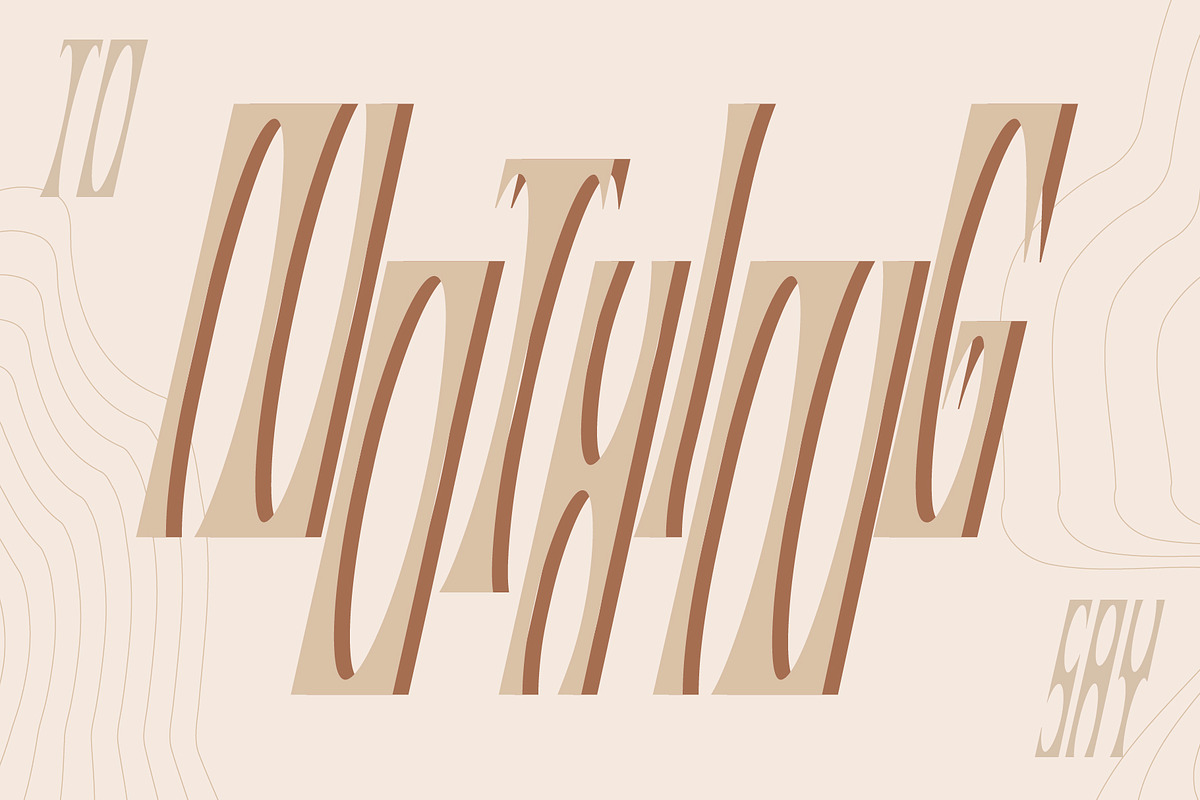SK Coisa — Decorative Slanted Font, a Font by Shriftovik Type Foundry (Photo 7 of 8)