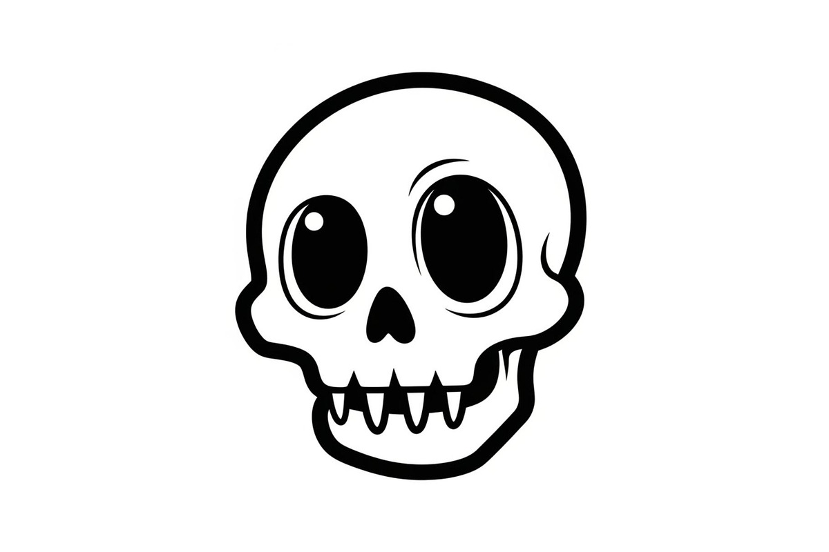 Skull & Crossbones Silhouette Vector, an Illustration by jahid234 (Photo 33 of 51)