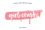 Girl Crush bold brush font, a Script Font by Angele Kamp (Thumbnail 1 of 7)