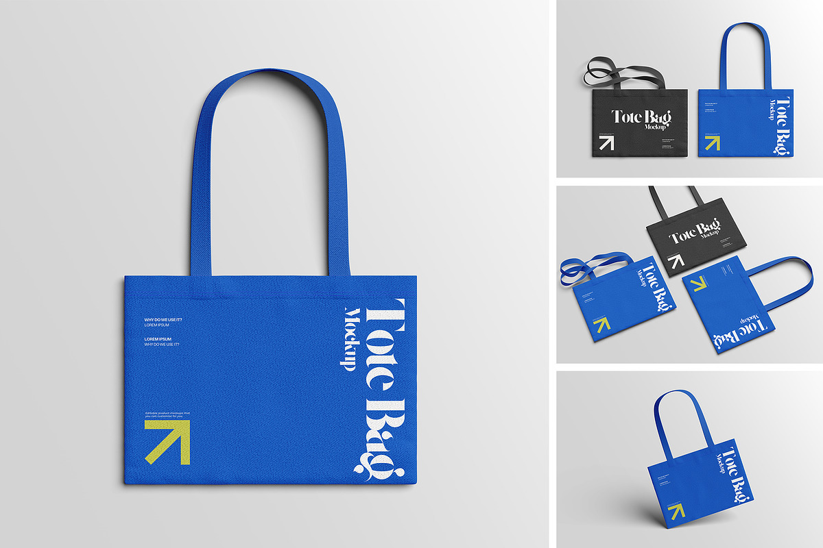 Tote Bag Mockup, a Packaging Mockup by graphic_keY (Photo 1 of 6)