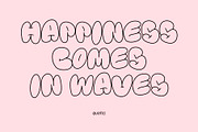 Retro Love Font - Bubble Font, a Handwritten Font by ariodsgn (Thumbnail 4 of 7)
