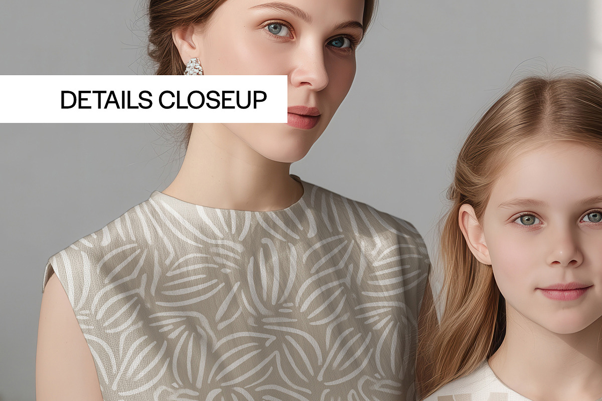 Matching Mom & Girl Mockup (PSD), a Shirt Mockup by 1001 mockups (Photo 3 of 13)