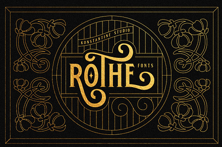 ROTHE - Vintage Luxury Font, a Serif Font by Konstantine Studio