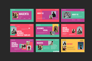 Magenta Powerpoint Template