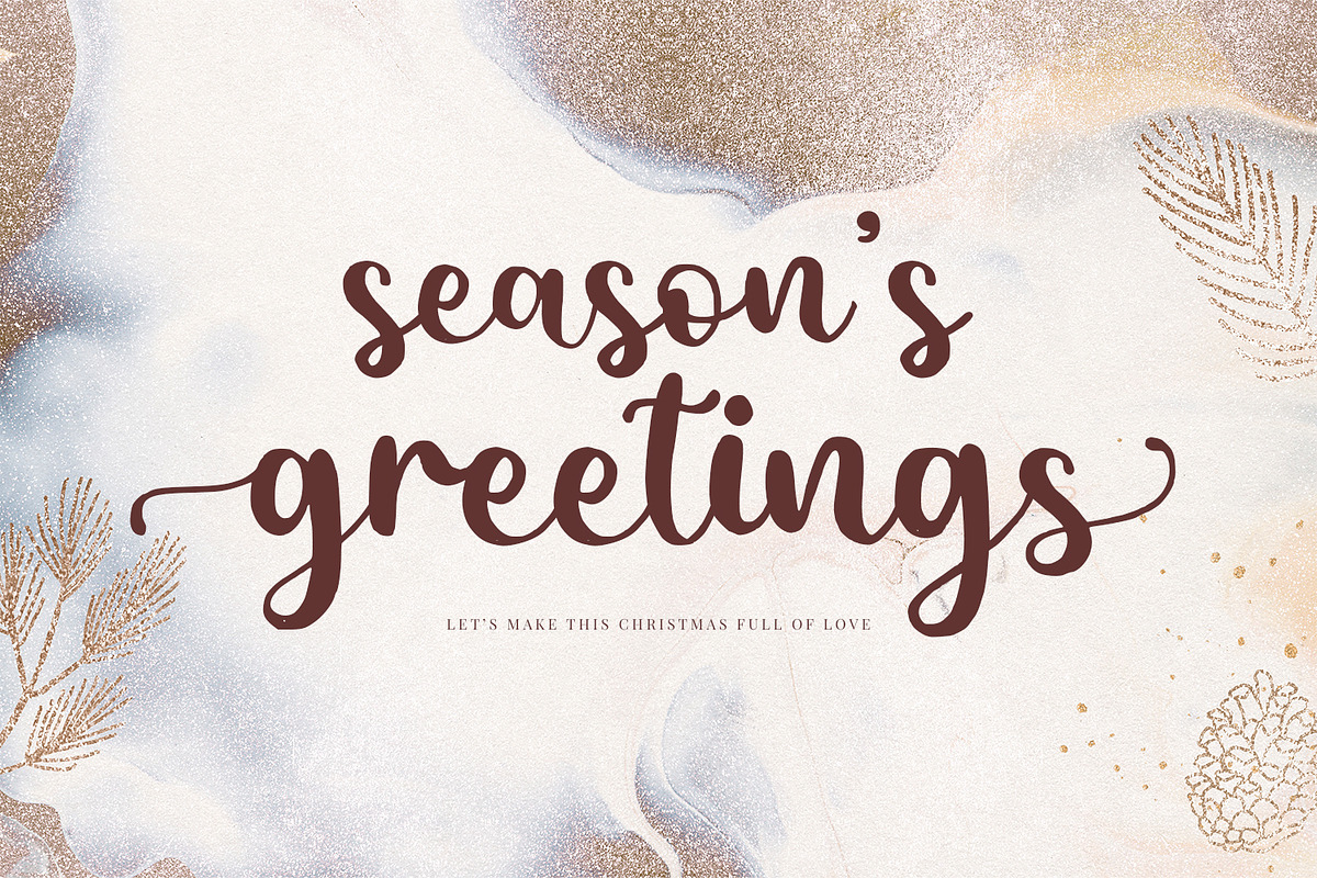 Father Christmas-Modern Script Font, a Script Font by Alpaprana (Photo 3 of 12)