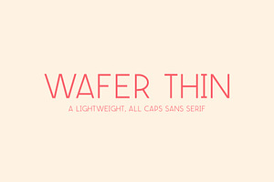 Wafer Thin - All Caps Sans