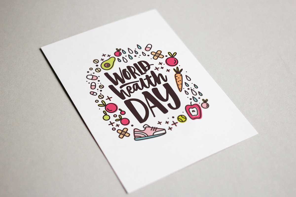 World Health Day lettering, a Food Illustration by Good Studio (Photo 3 of 3)