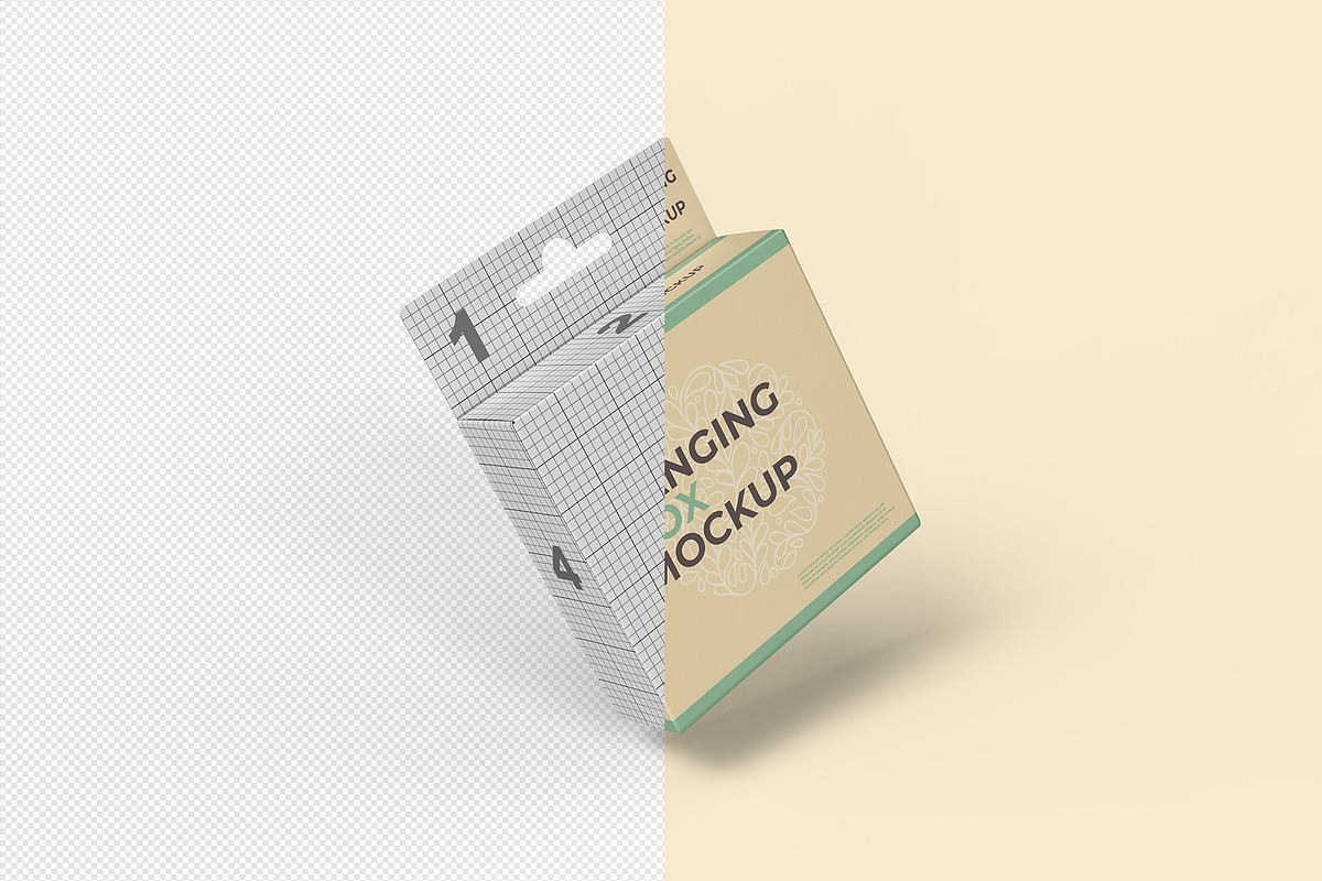 Hanging Box Mockups - 11 views, a Packaging Mockup by Illusiongraphic (Photo 15 of 24)