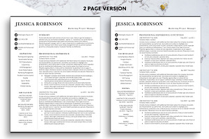 Marketing Manager Resume CV Template