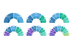 Semicircle diagram infographic, a Finance Illustration by winwin.art