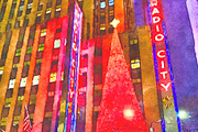 Radio City Music Hall NYC Watercolor, a Holiday Photo by Wild Wanderer Photography (Thumbnail 2 of 2)