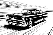 Classic Muscle Car SVG Bundle, an Object Graphic by jahid234 (Thumbnail 6 of 12)