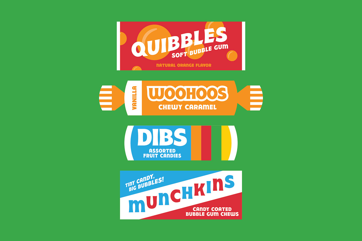 GDC CHUMBO | Retro Font, a Sans Serif Font by GriffinDesignCompany (Photo 7 of 9)