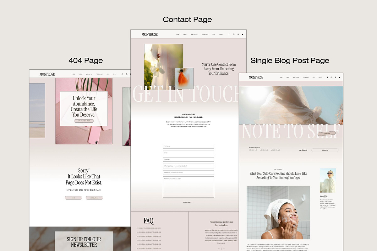 Montrose | Coaching Showit Template, a Websites & App Template by Apt Thirty Seven (Photo 3 of 8)