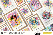 Scribbles Art | Poster Builder, an Object Graphic by KetteCreate (Thumbnail 1 of 14)