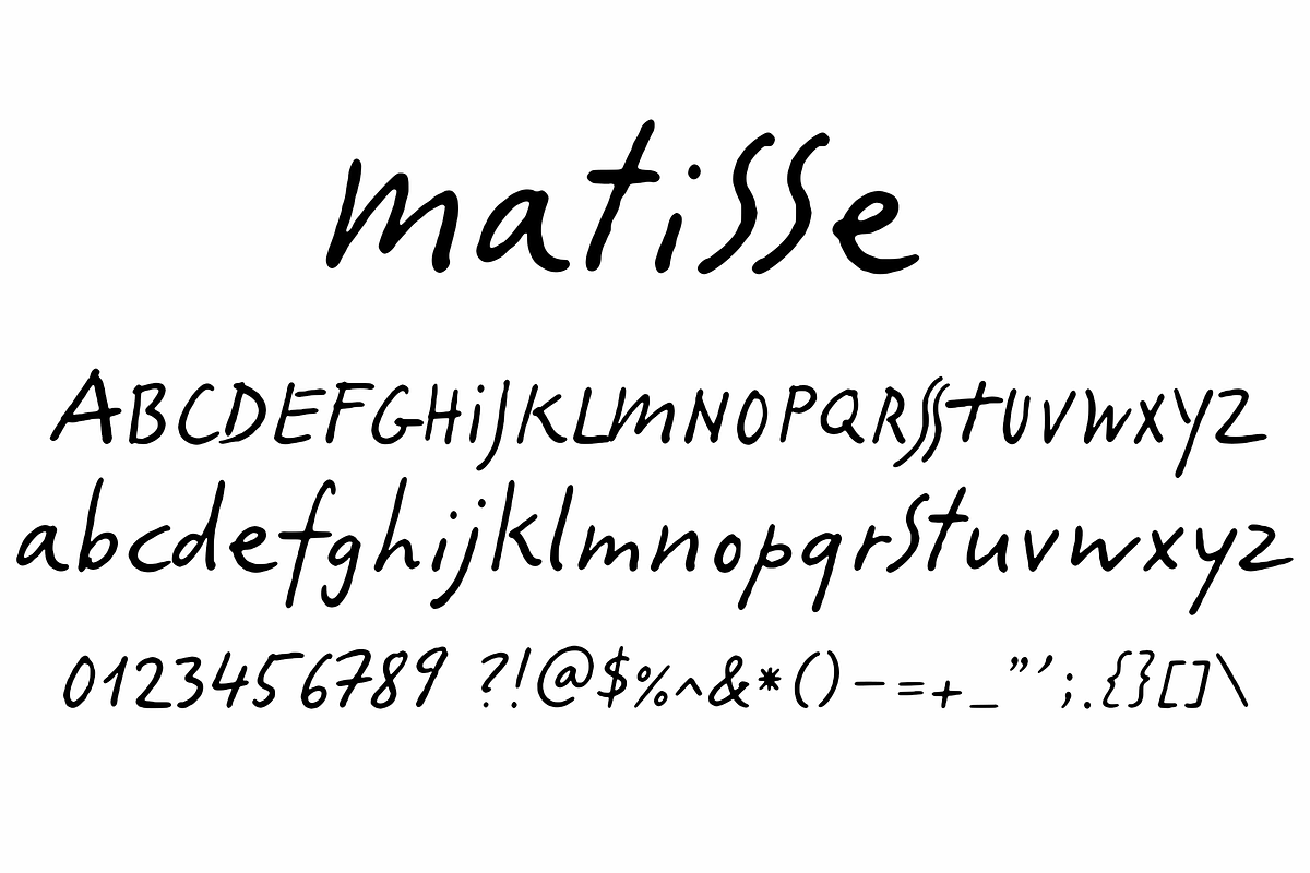 Matisse - Expressive Font, a Handwritten Font by Lilithcollageart (Photo 10 of 14)