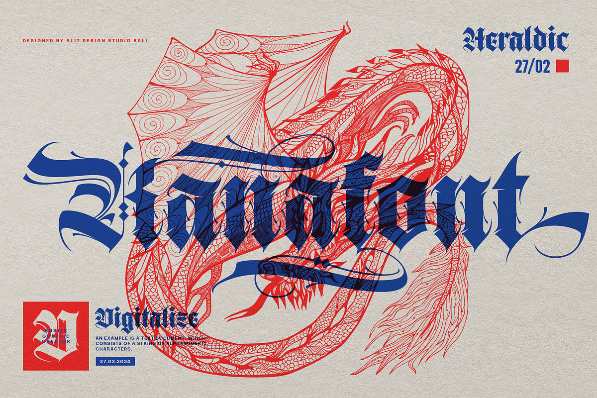 Brave Thorn Blackletter Font, a Blackletter Font by alit design (Photo 10 of 21)
