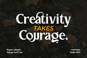 Regano Qingsta - Vintage Serif Font, a Serif Font by Lettermine (Thumbnail 2 of 10)