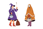 Halloween people set + patterns, a Person Illustration by Good Studio (Thumbnail 5 of 19)