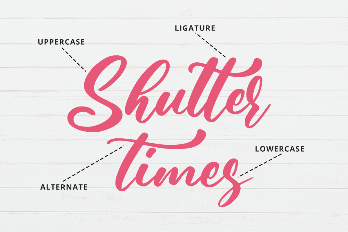 Shutter Times Font, a Script Font by Fatmawati (Photo 2 of 12)