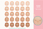 Girls - Cliparts Set, an Illustration by Estudio Daiane Barbosa (Thumbnail 2 of 13)