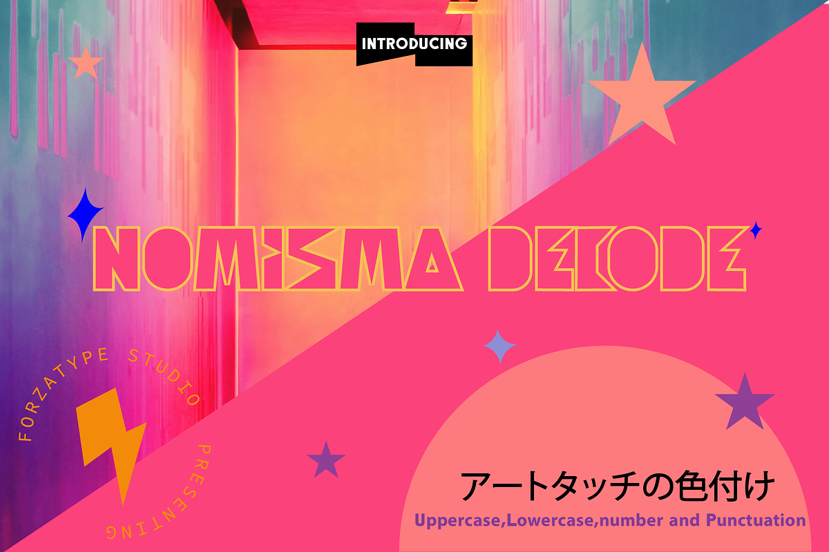Nomisma Decode font, a Symbol Font by ForzaType (Photo 1 of 3)
