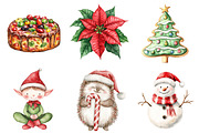 Cute Christmas Clipart, a Seasonal Illustration by CitraGraphics (Thumbnail 3 of 6)