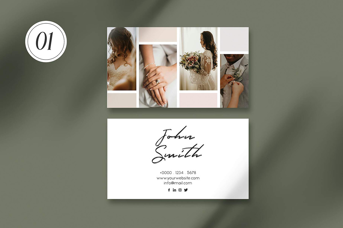 Wedding Business Cards Bundle, a Business Card Template by Saman Osama (Photo 3 of 11)