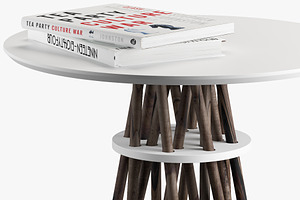 Side Tables X 5 3d Model