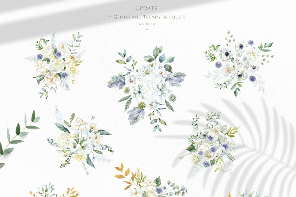White & Gently Wedding Collection., a Seasonal Illustration by Designwork (Photo 9 of 22)