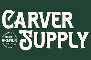 Carver Supply - Vintage Font