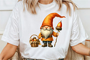 Watercolor Fall gnome Clipart, an Illustration by Rose Art (Thumbnail 4 of 8)