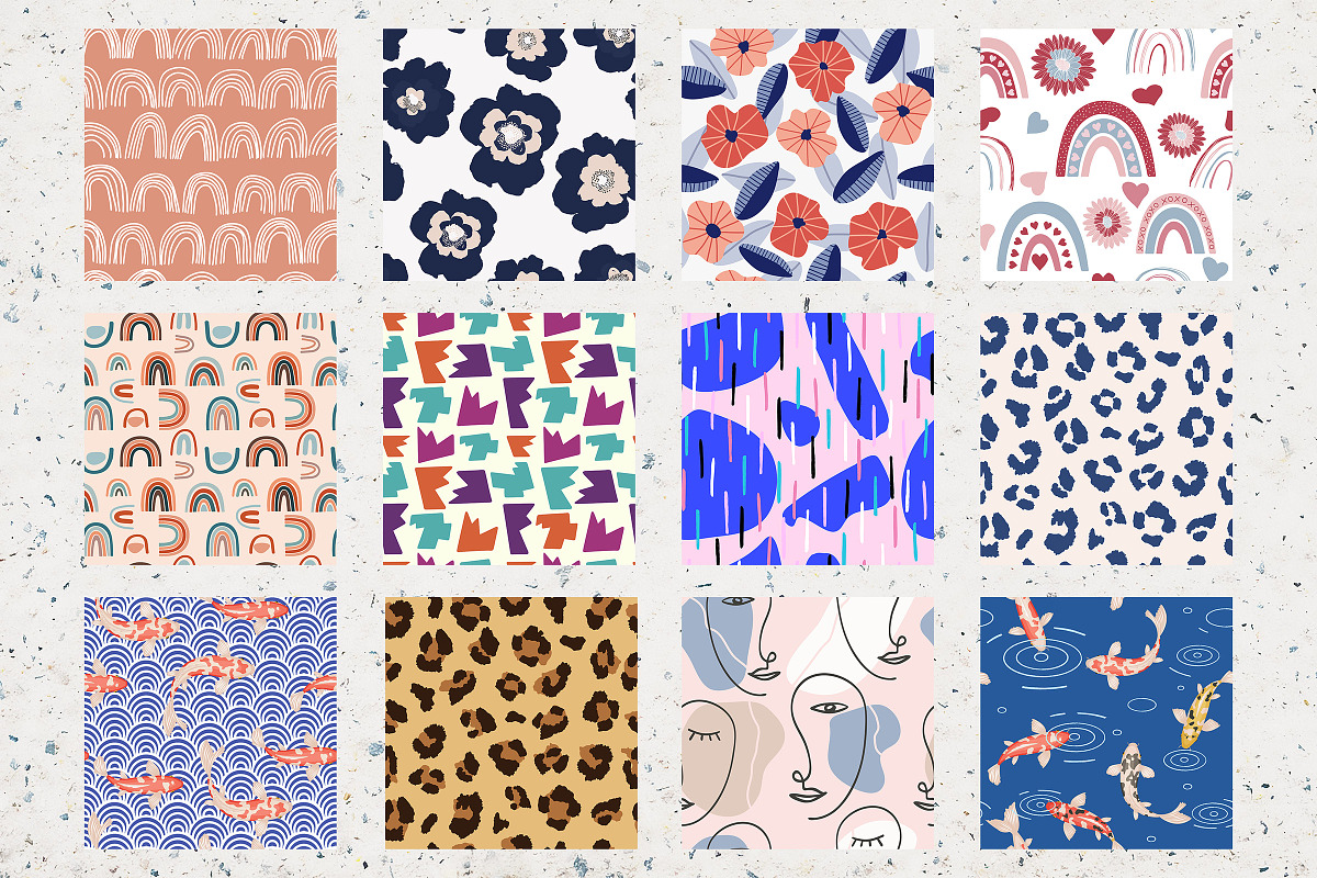 Seamless Pattern Bundle, a Background Graphic by Norse Studio (Photo 9 of 14)