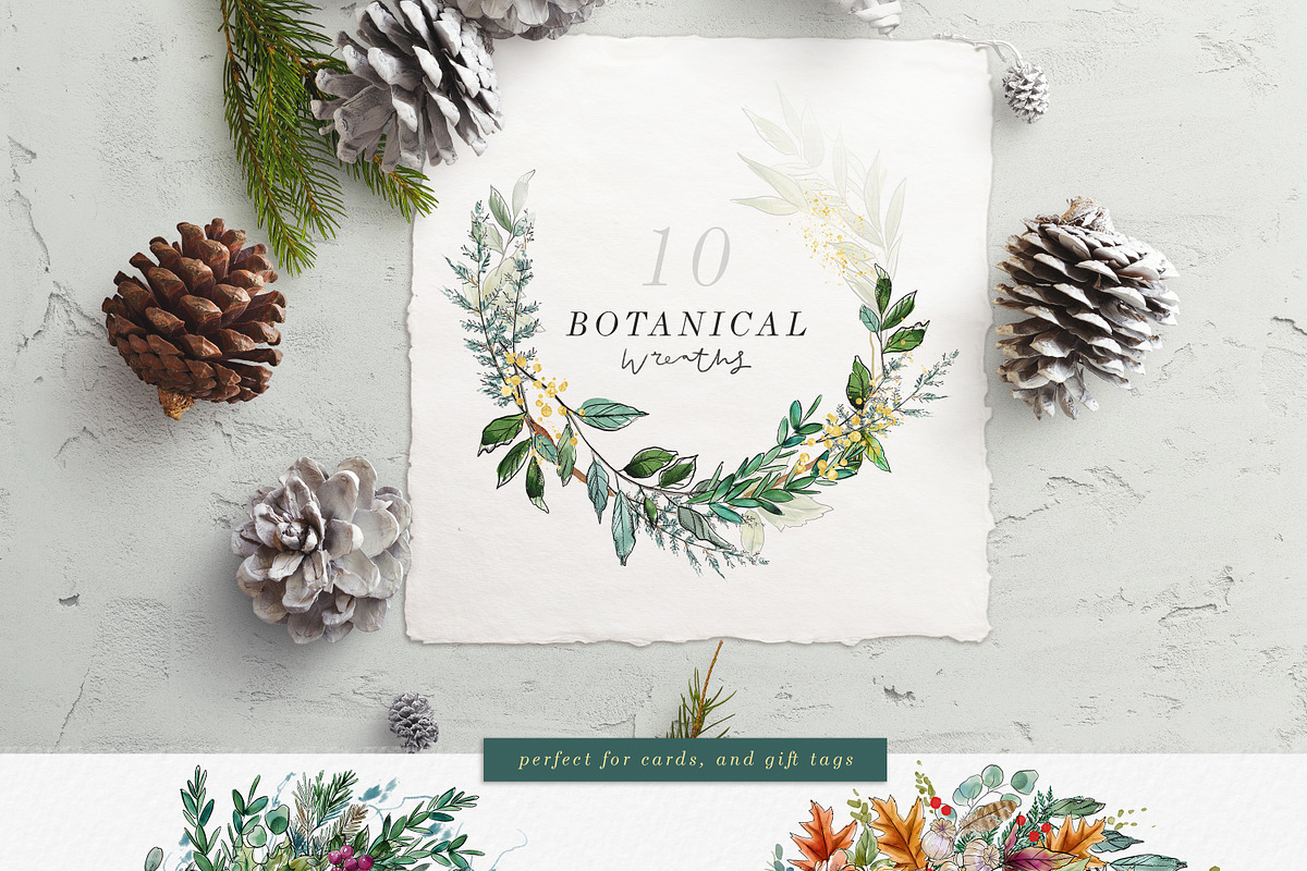 Christmas Watercolor and Inky Line, an Illustration by Twigs and Twine (Photo 3 of 12)