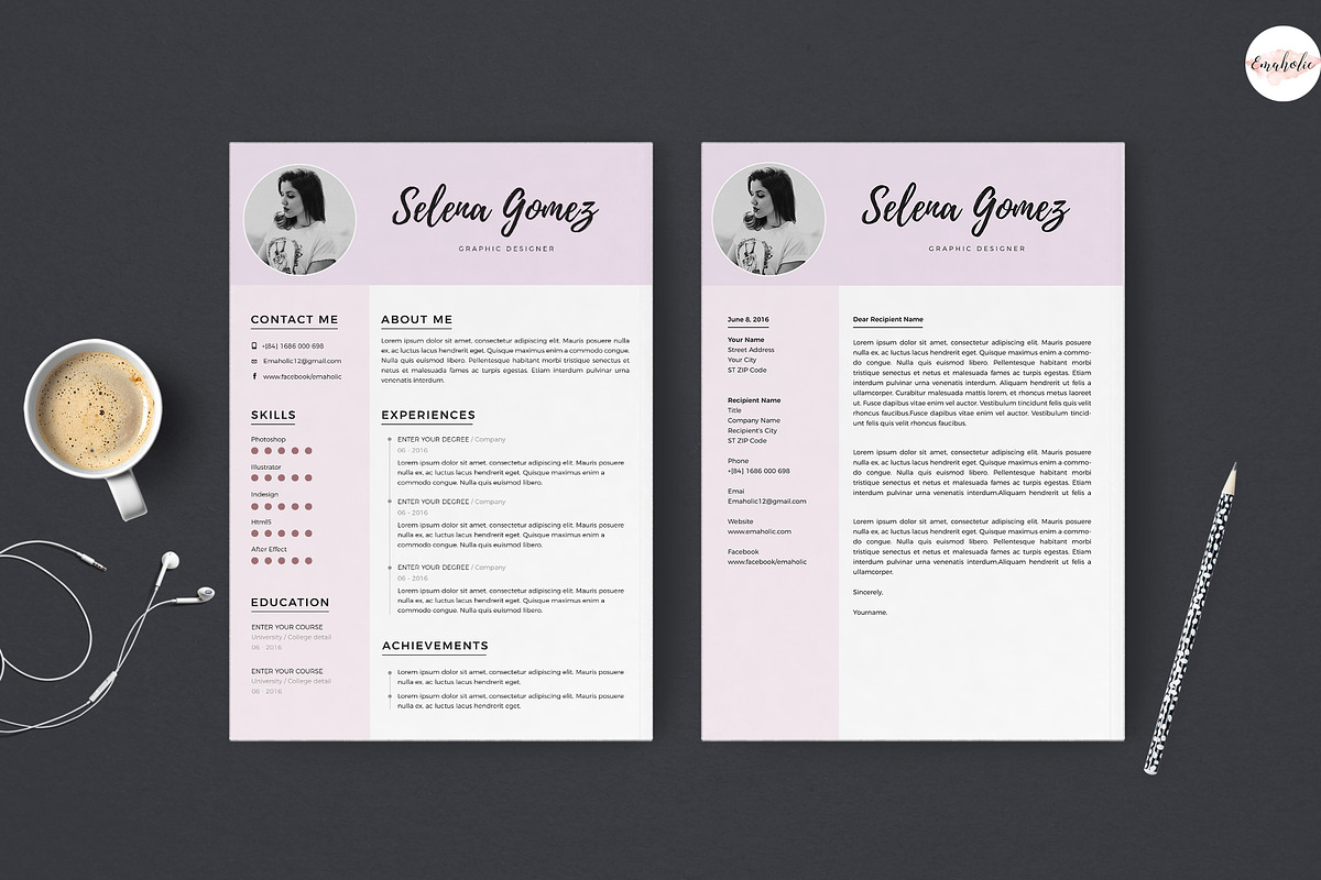 Professional CV & C.Letter templates, a Resume Template by Emaholic Template (Photo 2 of 6)