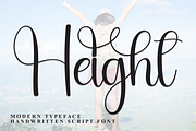 Height | Script Font, a Handwritten Font by Scratchones (Thumbnail 1 of 9)