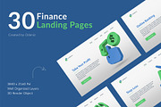 Finance Landing Pages, a Templates & Theme by Odeniz (Thumbnail 1 of 31)
